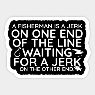 The real fisherman Sticker